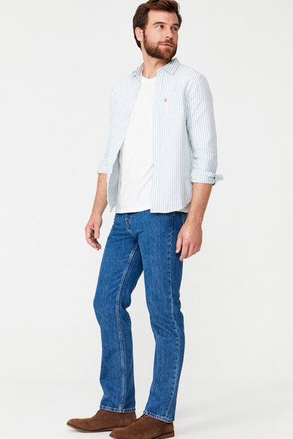 Levis 516 (Mens) 505160012 - Straight Fit Jeans (Stonewash)