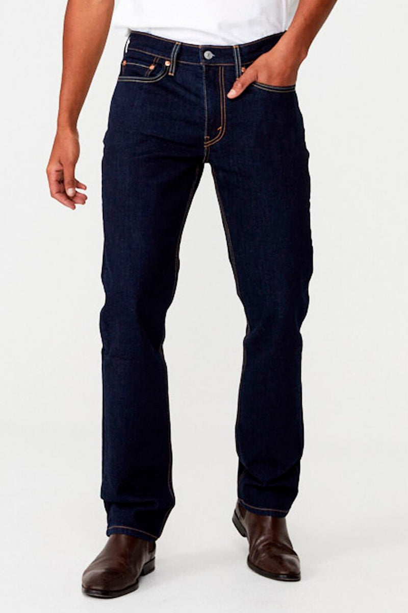 Levis 516 (Mens) 505160018 - Straight Fit Jeans (BlueBlack) - 5% Off - Chainsaw Mates Rates