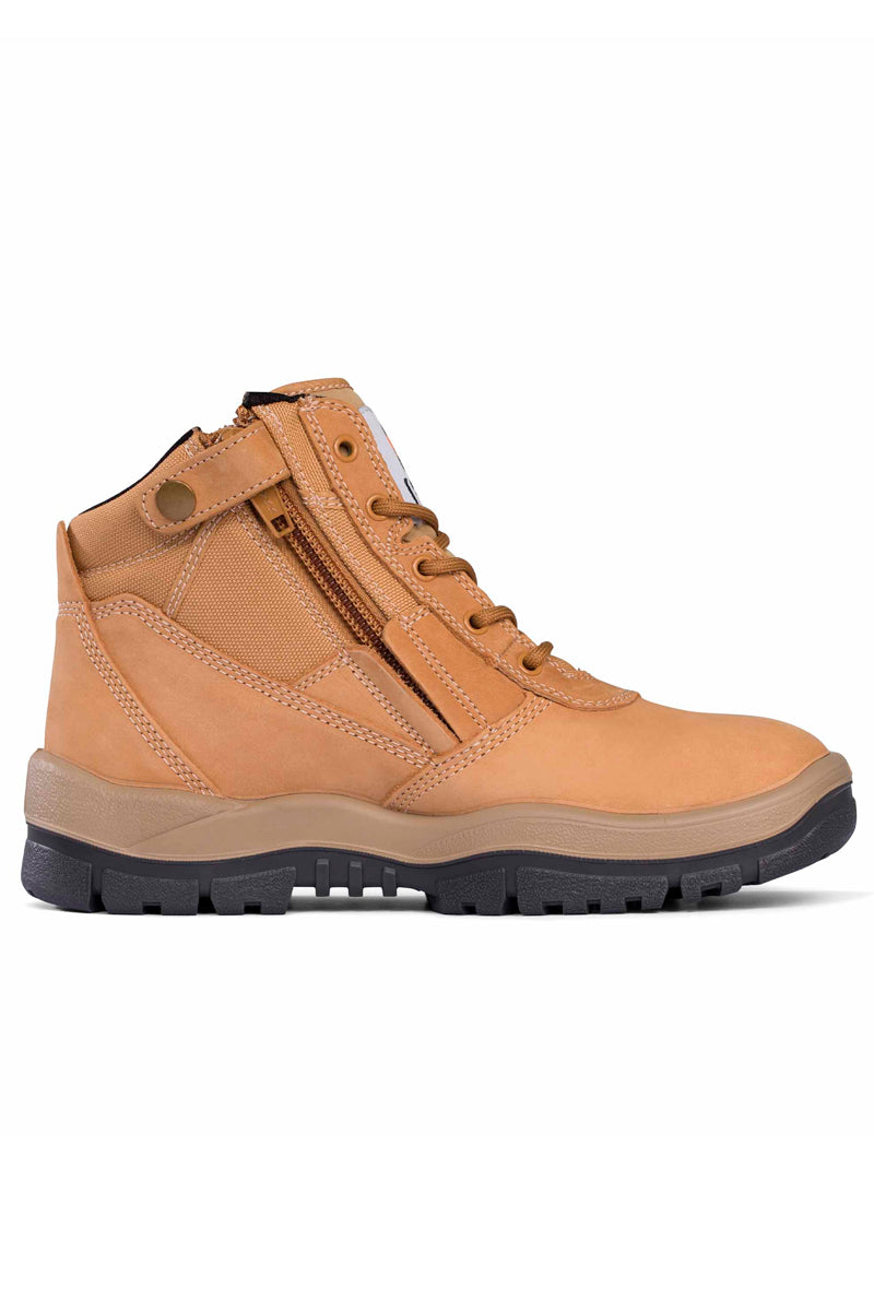 Mongrel (Mens) 261 - Zipsider Steel Toe Boot (Wheat) - 5% Off - Chainsaw Mates Rates