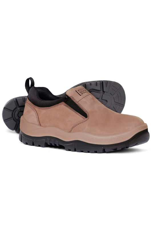 Mongrel (Mens) 315 - Steel Toe Slip-on Shoe (Stone)