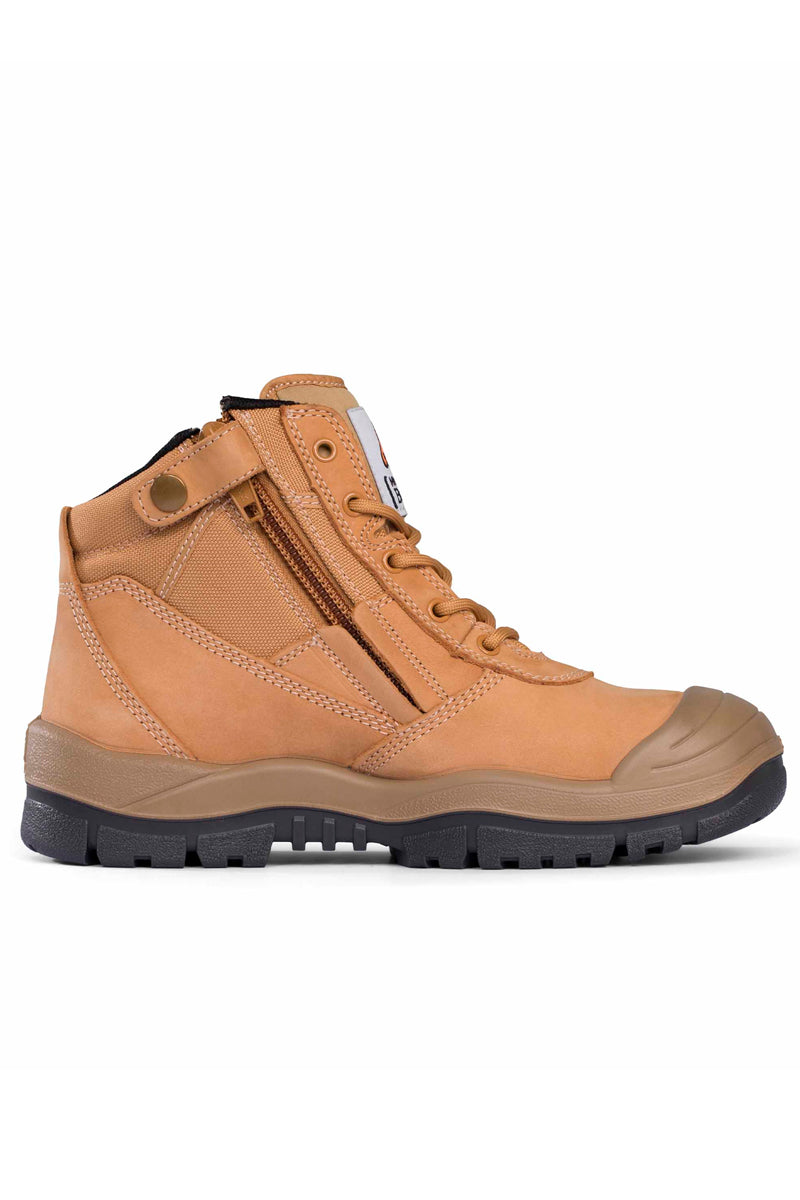 Mongrel (Mens) 461 - Zipsider Steel Toe Scuff Cap Boot (Wheat)