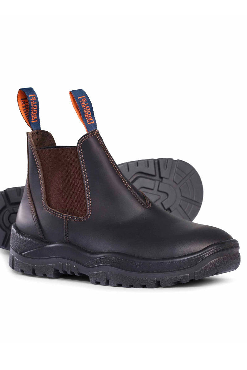 Mongrel (Mens) 916 - Non-Safety Elastic Side Boot (Brown Oil Kip)