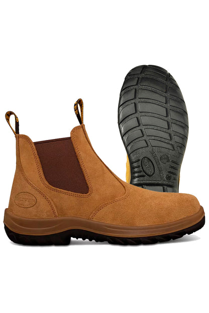 Oliver - 34624 - Pull on Elastic Sided Work Boot (Wheat)