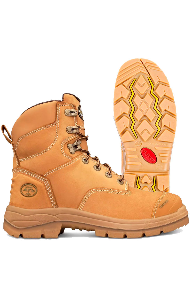 Oliver - 55332 - 150mm - Lace up with Bump Cap Work Boot (Wheat)