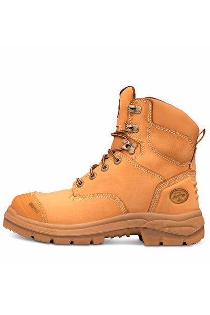Oliver - 55332Z - 150mm - Lace up & Zip with Bump Cap Work Boot (Wheat)