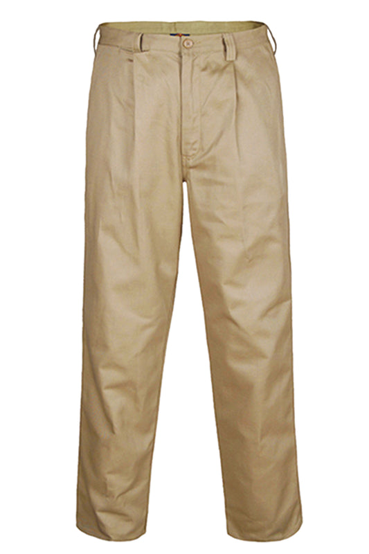 Ritemate (Mens) RM1002 Belt Loop Drill Trousers (Khaki)
