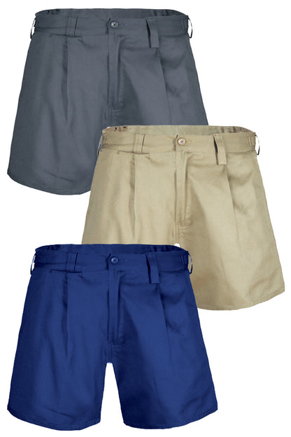 Ritemate (Mens) RM1002S Belt Loop & Side Tab Combo Shorts (Bottle)