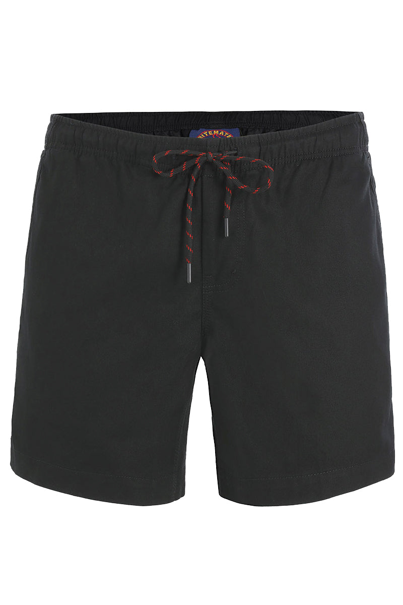 Ritemate (Unisex) RM1010 Light Weight Elastic Waist Utility Shorts (Black) - 5% Off - Chainsaw Mates Rates
