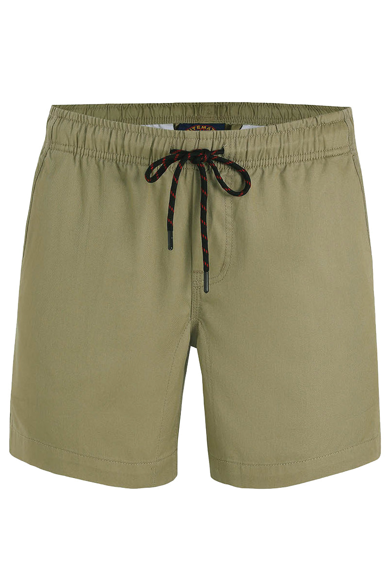 Ritemate (Unisex) RM1010 Light Weight Elastic Waist Utility Shorts (Khaki)
