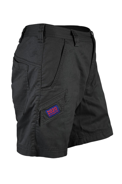 Ritemate Unisex (Mens) RM2020 Light Weight Narrow Fit Short Leg Shorts (Black)