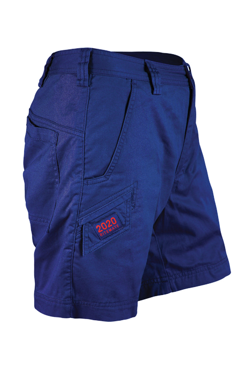 Ritemate Unisex (Womens) RM2020 Light Weight Narrow Fit Short Leg Shorts (Navy) - 5% Off - Chainsaw Mates Rates