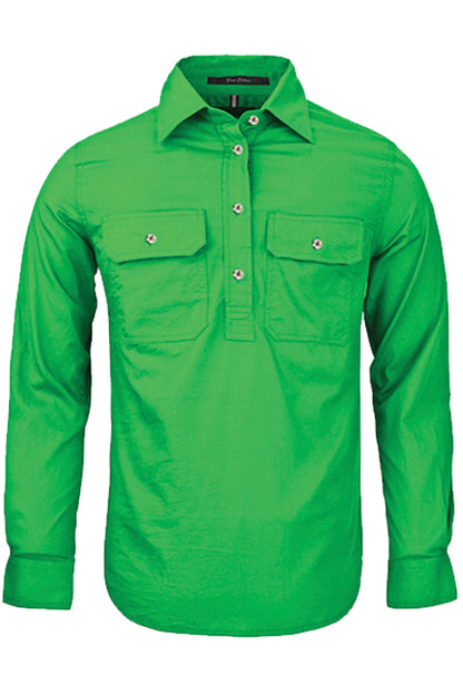 Pilbara (Womens) RM300CF - Closed Front Long Sleeve Shirt (Emerald)