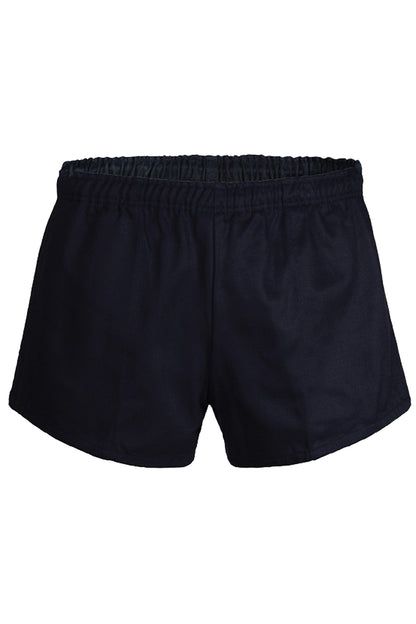 Ritemate (Mens) RM301EWS Elastic Waist Rugby Shorts (Black)