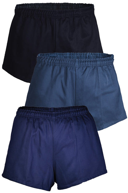 Ritemate (Mens) RM301EWS Elastic Waist Rugby Shorts (Navy)