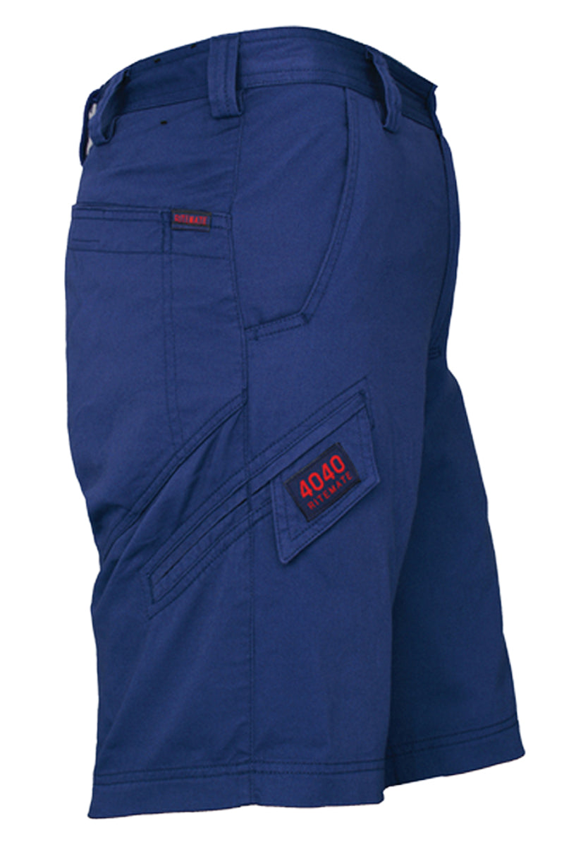 Ritemate Unisex (Womens) RM4040 Light Weight Cargo Shorts (Navy) - 5% Off - Chainsaw Mates Rates