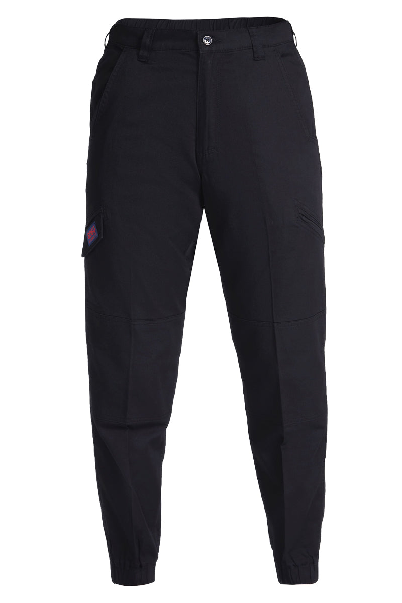 Ritemate Unisex (Womens) RM6060 Light Weight Cuffed Cargo Trousers (Black) - 5% Off - Chainsaw Mates Rates