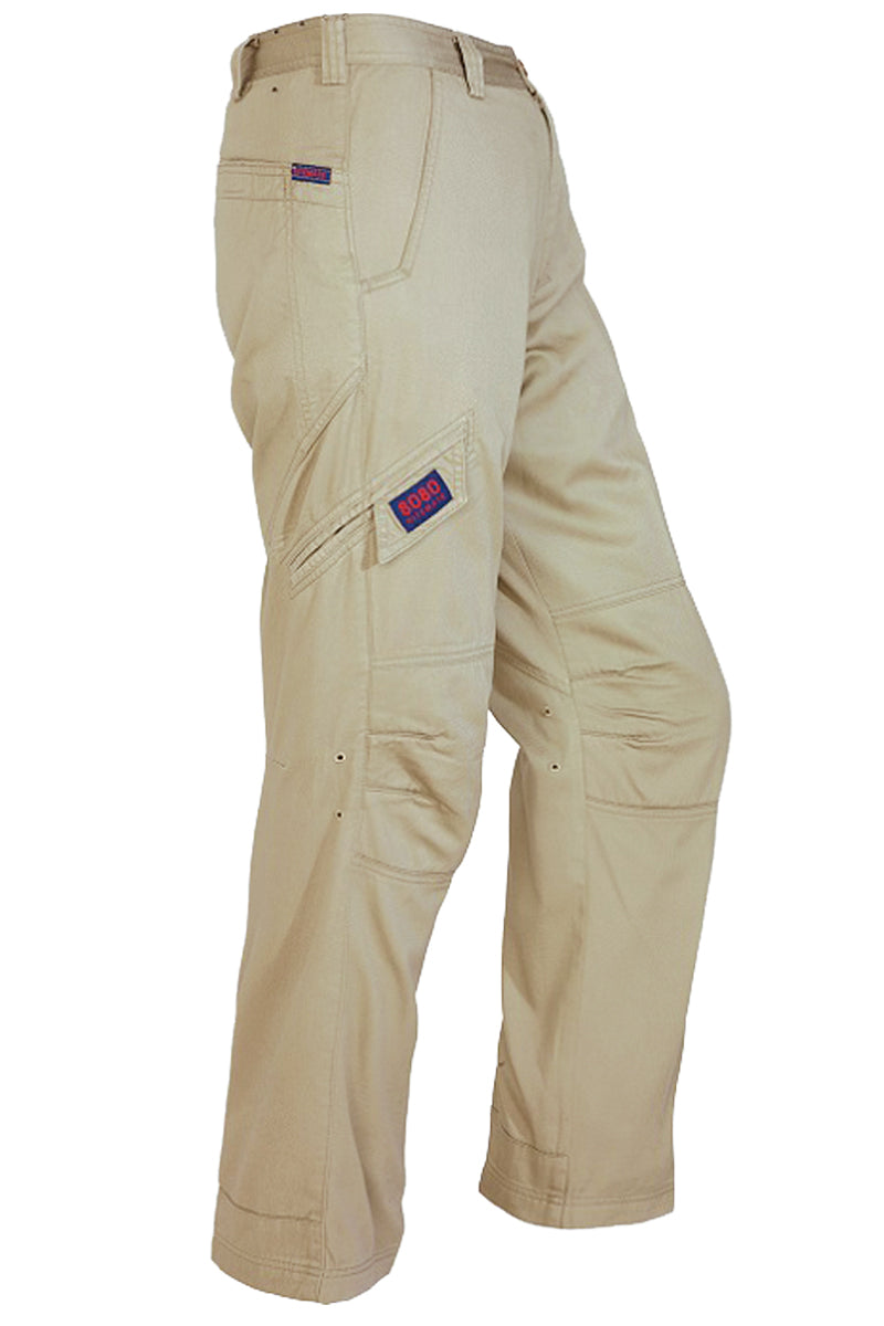 Ritemate Unisex (Womens) RM8080 Light Weight Cargo Trousers (Khaki) - 5% Off - Chainsaw Mates Rates