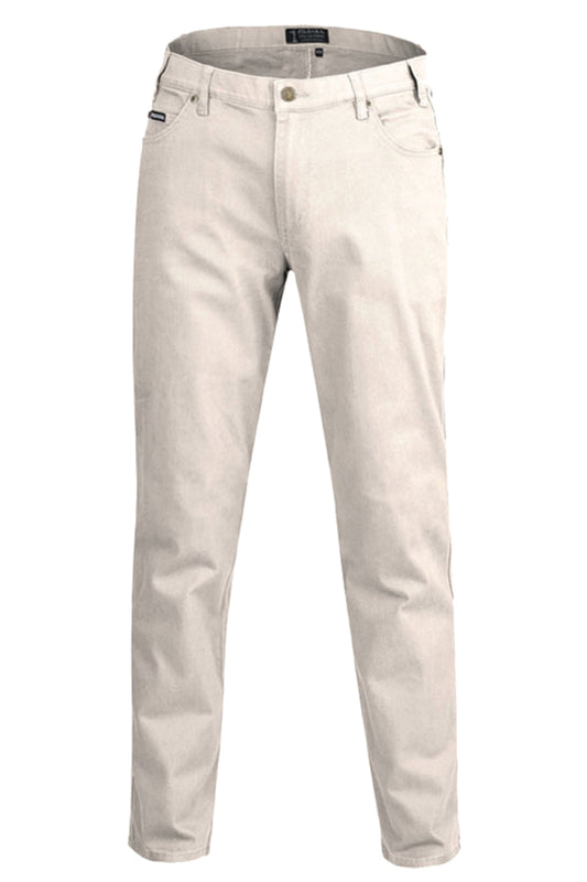 Pilbara (Mens) RMPC014 - Cotton Stretch Jeans (Bone)