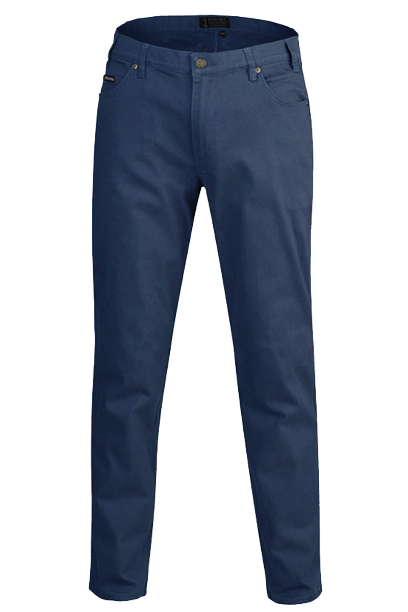 Pilbara (Mens) RMPC014 - Cotton Stretch Jeans (Gunmetal-Blue)