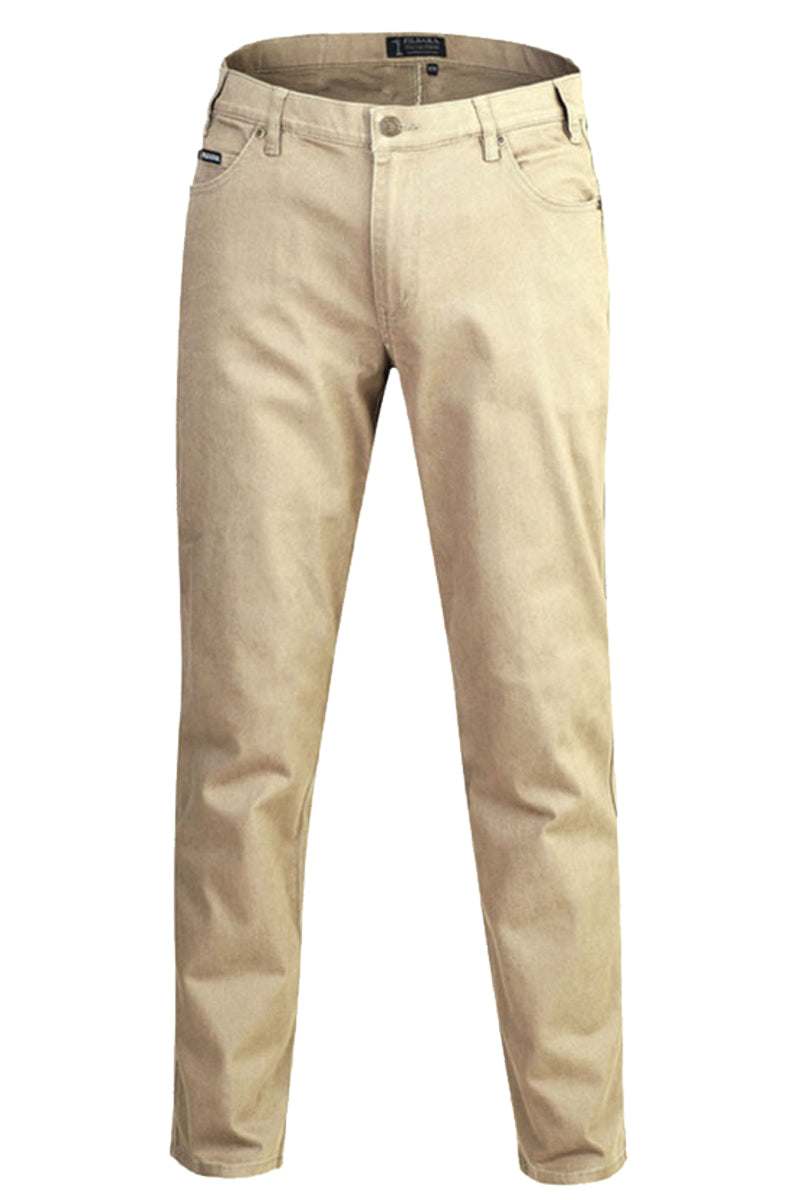 Pilbara (Mens) RMPC014 - Cotton Stretch Jeans (Wheat)