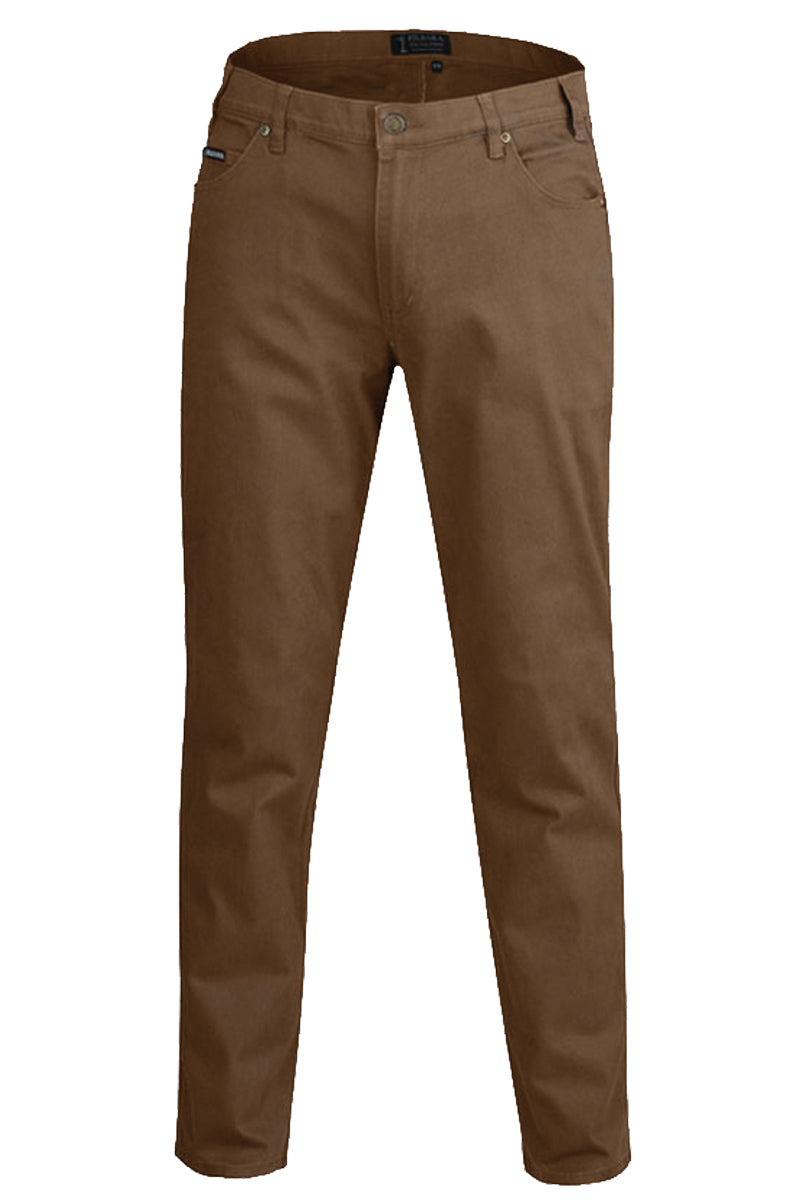 Pilbara (Mens) RMPC014 - Cotton Stretch Jeans (Whiskey)