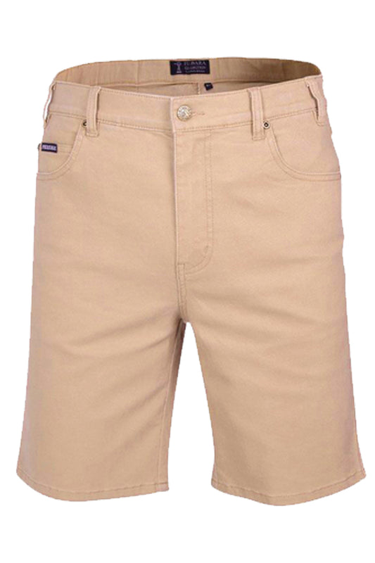 Pilbara (Mens) RMPC033 - Cotton Stretch Jean Shorts (Wheat)