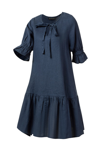 Tilly Linen 3/4 Sleeve Dress