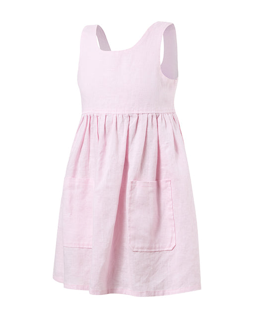 Zoe - Girl's Linen Sundress