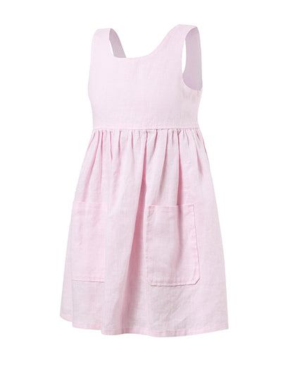 Zoe - Girl's Linen Sundress