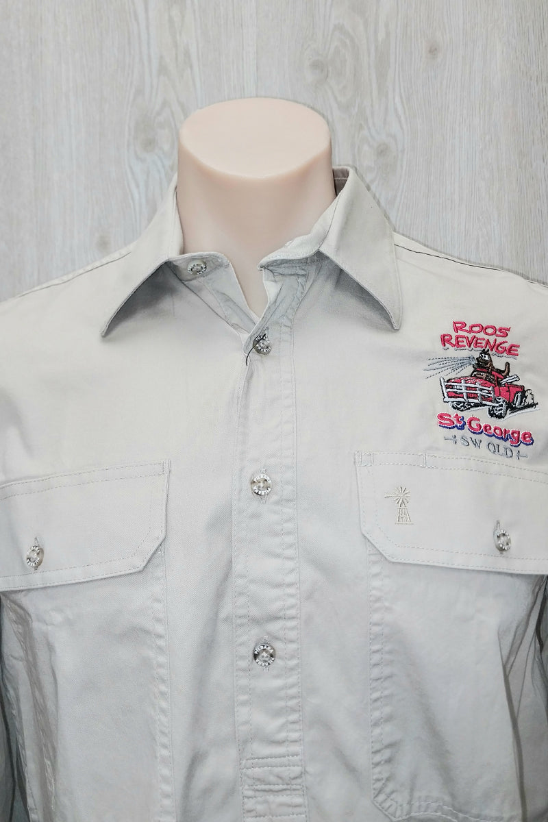 Pilbara Tourist Shirt (Mens) RM200CF - Closed Front Long Sleeve Shirt (Clay | Roo's Revange) - St George