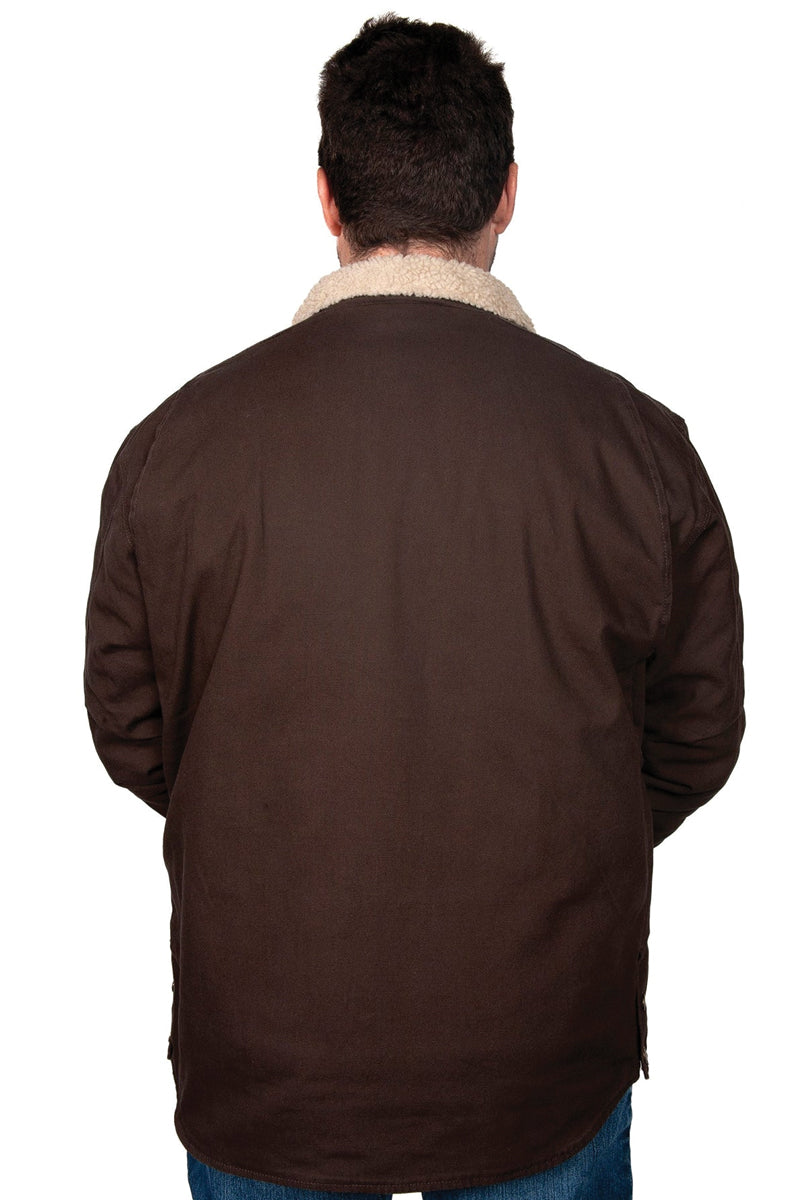 Just Country Diamantina Sherpa Jacket - Unisex - Chocolate