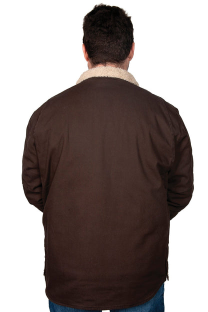 Just Country Diamantina Sherpa Jacket - Unisex - Chocolate