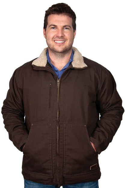 Just Country Diamantina Sherpa Jacket - Unisex - Chocolate