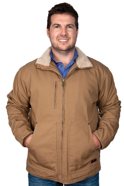 Just Country Diamantina Sherpa Jacket - Unisex - Khaki