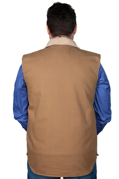 Just Country Diamantina Sherpa Vest - Unisex - Khaki