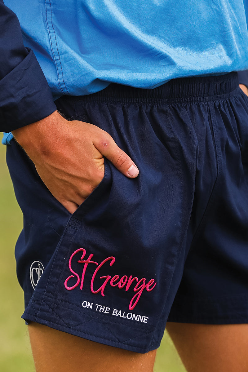 Andy Tourist Shorts Grown Here (Mens) Drill Short (French-Navy | Roos Revenge) - St George