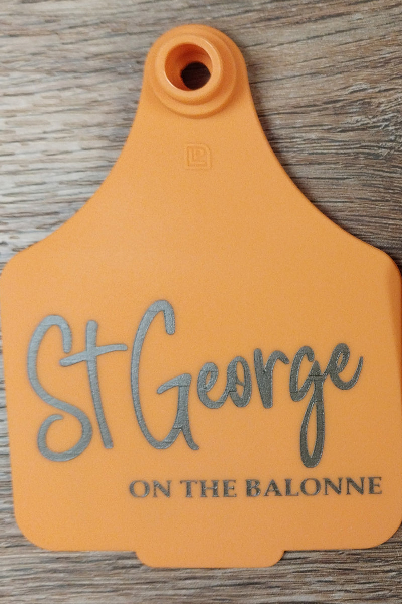 Tourist Cattle Tag (Orange | St George on the Balonne - 4487) - St George
