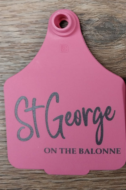 Tourist Cattle Tag (Pink | St George on the Balonne - 4487) - St George