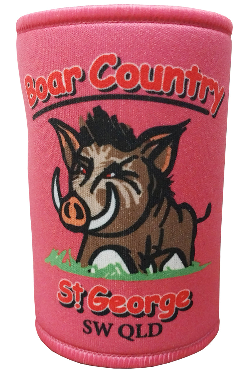 Tourist Stubby Cooler (Pink | Boar Country) - St George