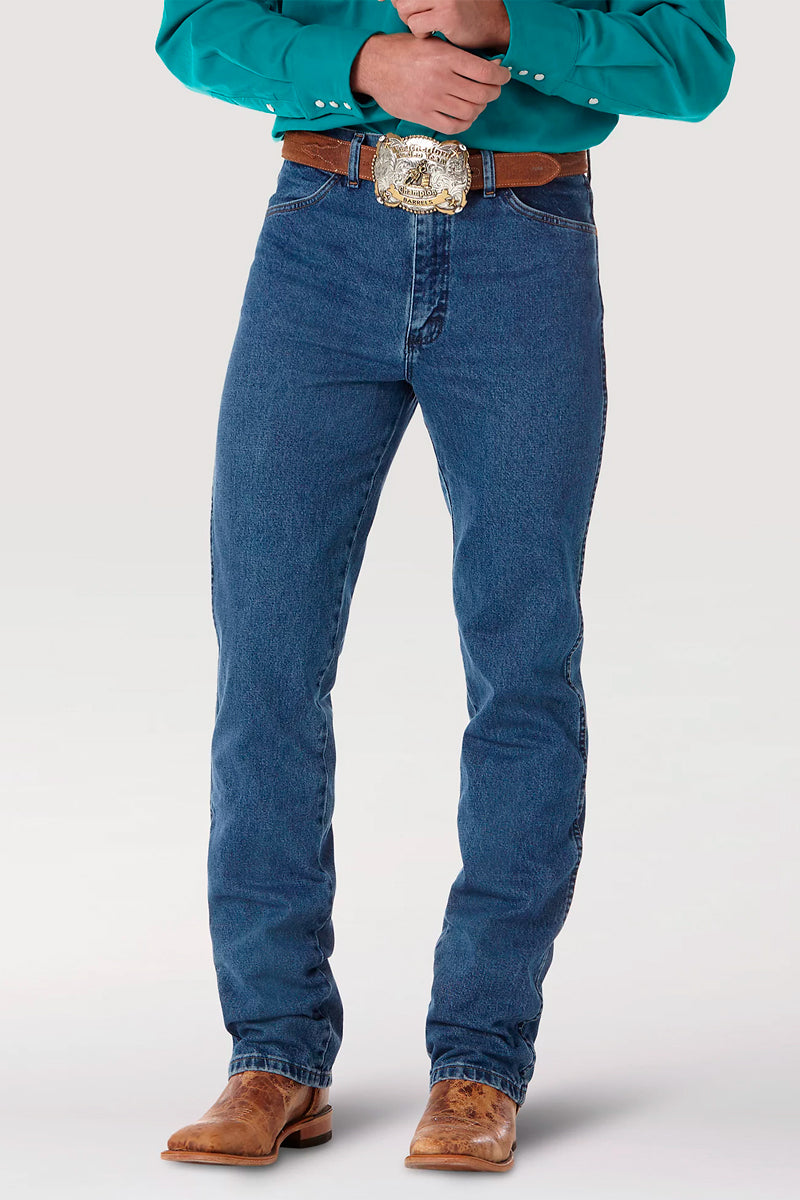 Wrangler 936PWD (Mens) Cowboy Cut Slim Fit Jeans (Stonewash)