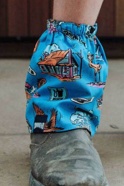 Andy Happy Days Over Sox Covers - Limited Edition (Azure Happy Days Print)