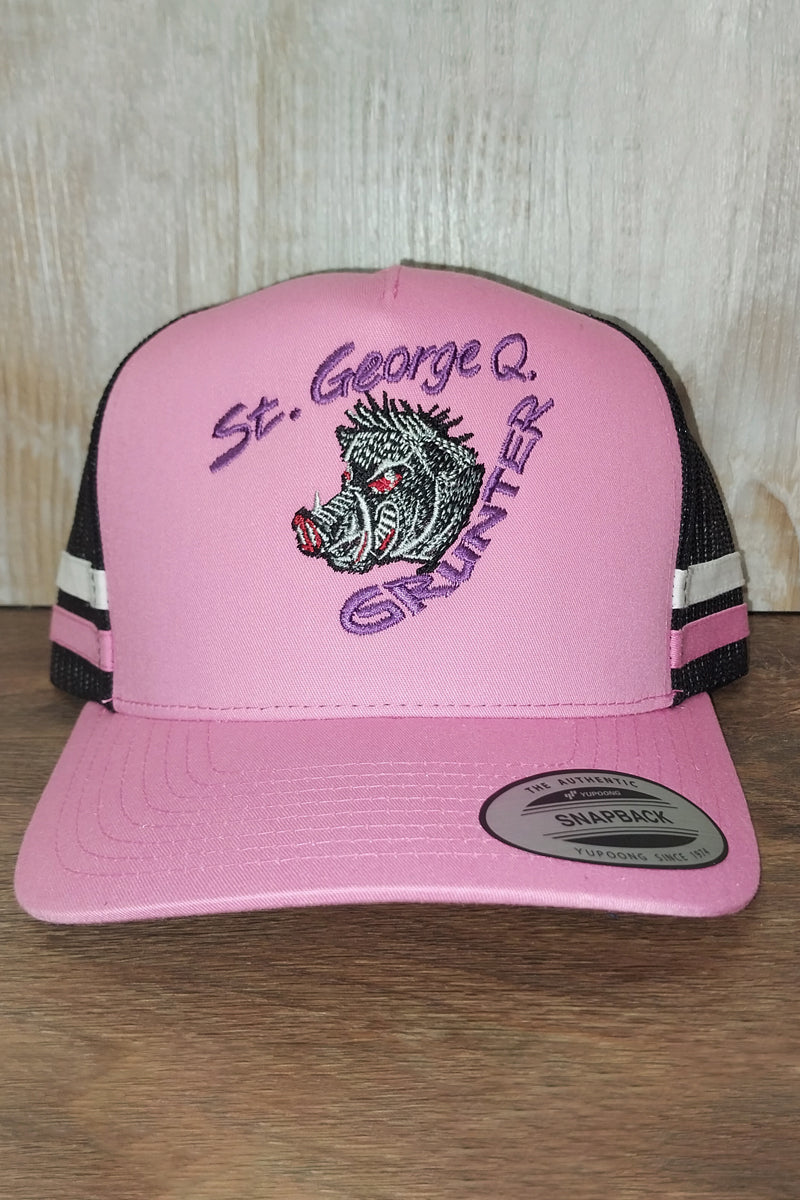Tourist Cap - Retro Trucker Style (Pink | Black | Grunter) - St George