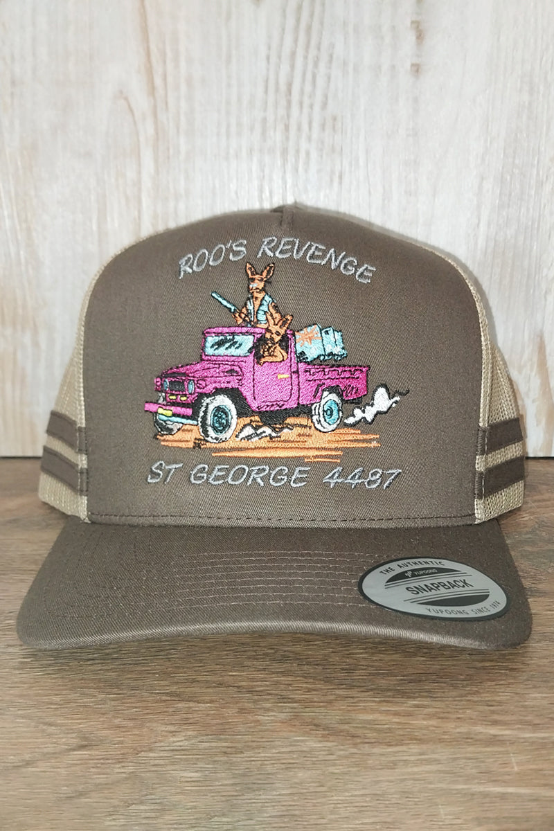 Tourist Cap - Retro Trucker Style (Tan | Fawn | Roos Revenge) - St George