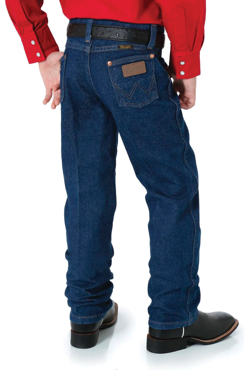 Wrangler 13MWZBP (Boys) Original Pro Rodeo Jeans (Prewashed Indigo)