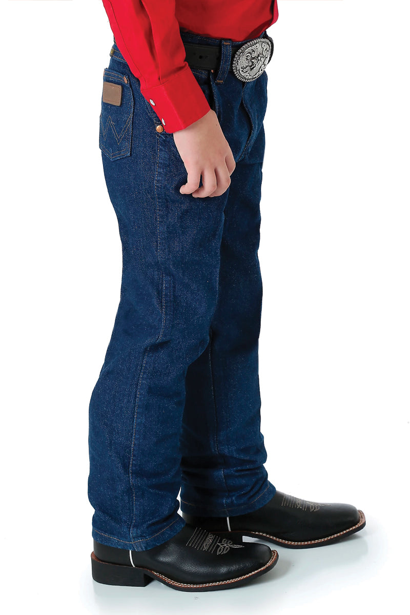 Wrangler 13MWZJP (Little Boys) Original Pro Rodeo Jeans (Prewashed Indigo)