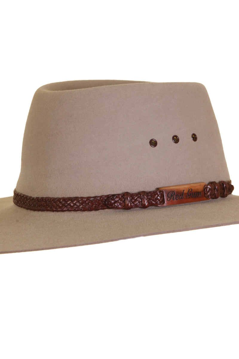 Akubra Red Gum Fur Felt Hat Sand Contact Store For Pricing