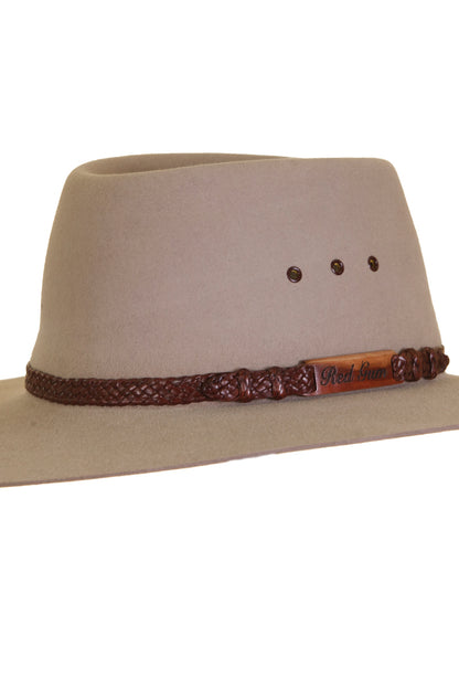 Akubra Red Gum Fur Felt Hat Sand Contact Store For Pricing