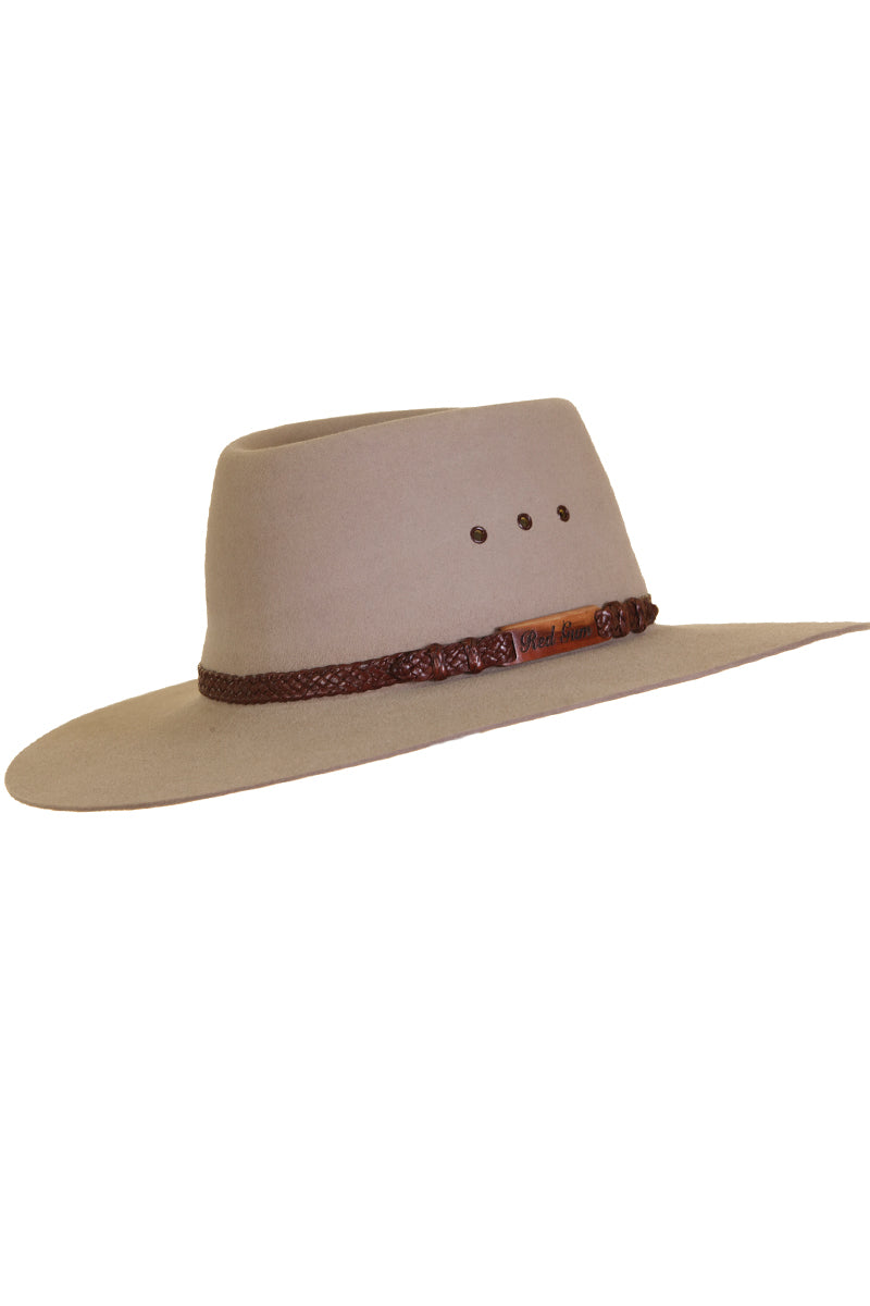 Akubra Red Gum Fur Felt Hat Sand Contact Store For Pricing