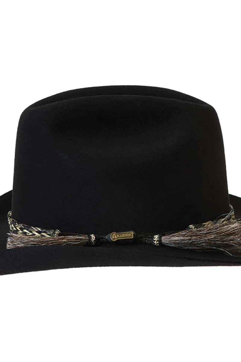 Akubra Rough Rider Felt Hat Black Contact For Pricing