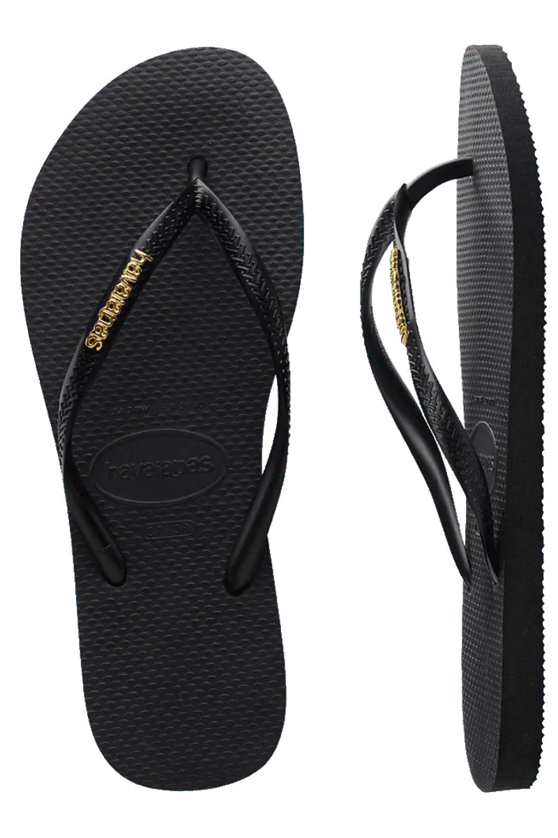 Havaianas (Womens) Slim Metal Logo Thongs